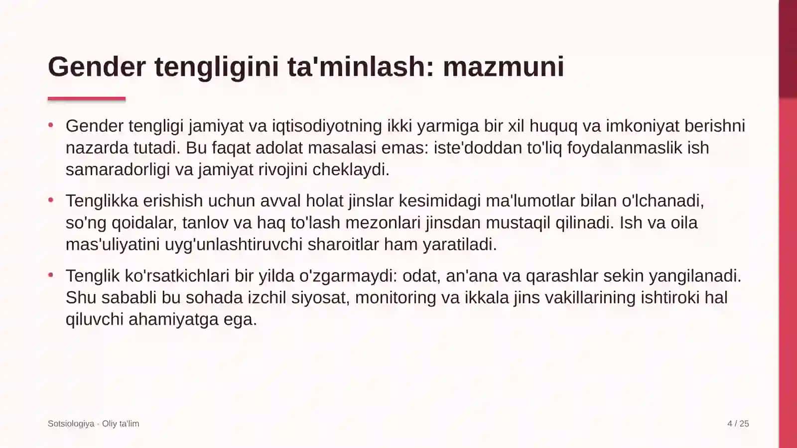 Telegram kanallarida gender tengligini ta'minlash 4