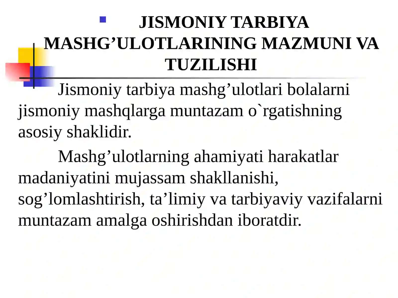 Maktabgacha ta'lim tashkilotlari gajismoniy tarbiya vazifalari va vositalarini tadbiq etish 4