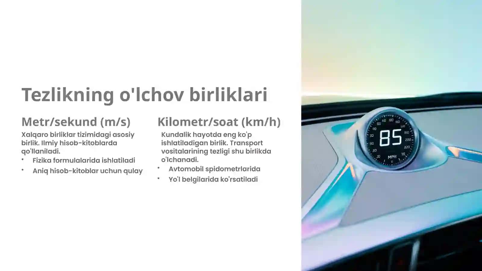 Harakat va Tezlik 4