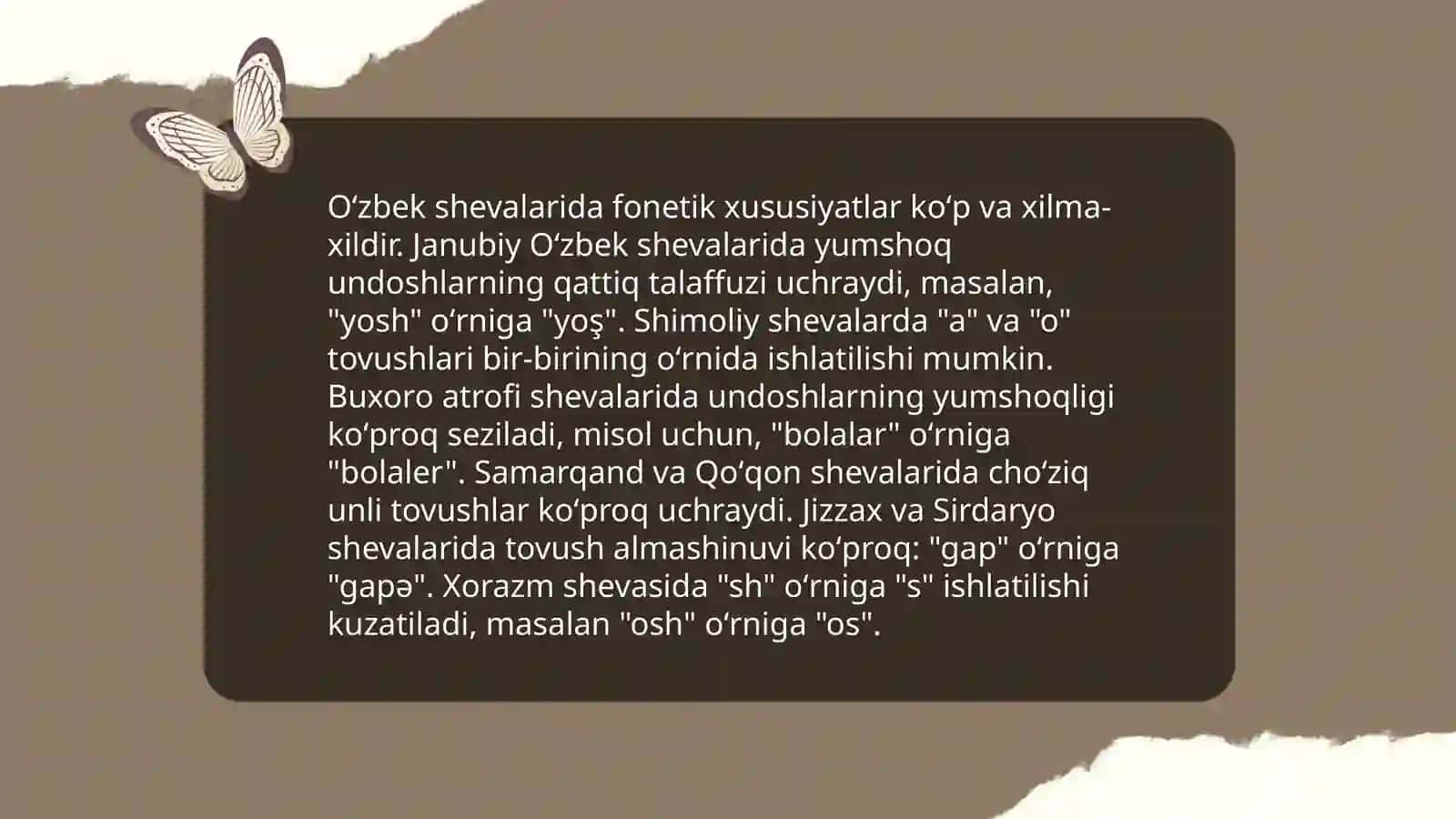 Oʻzbek shevalarining leksik tahlili 4