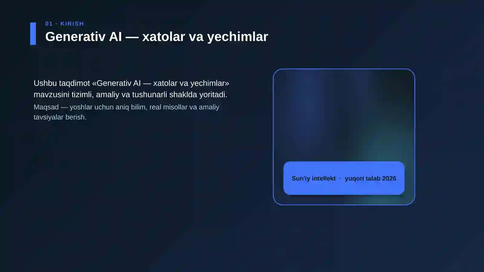Generativ AI — xatolar va yechimlar 4