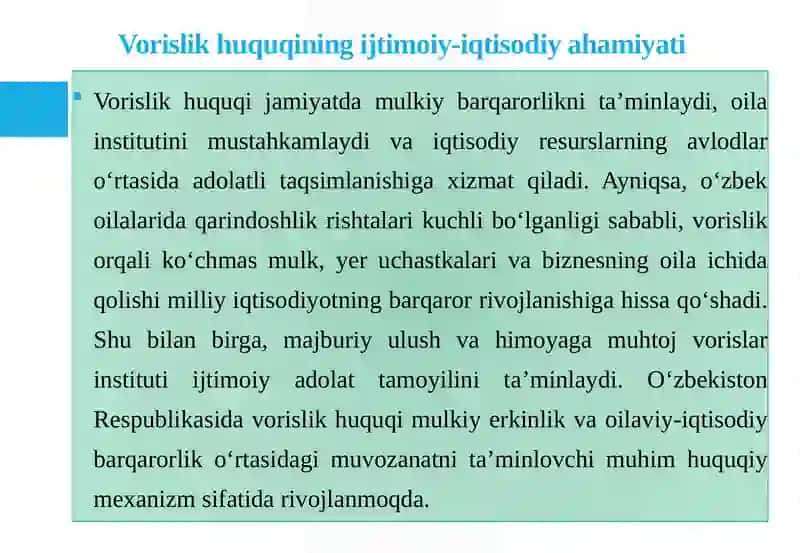 Vorislik huquqi 4