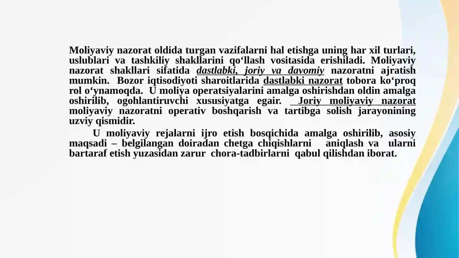 Davlat moliyaviy nazorati 4