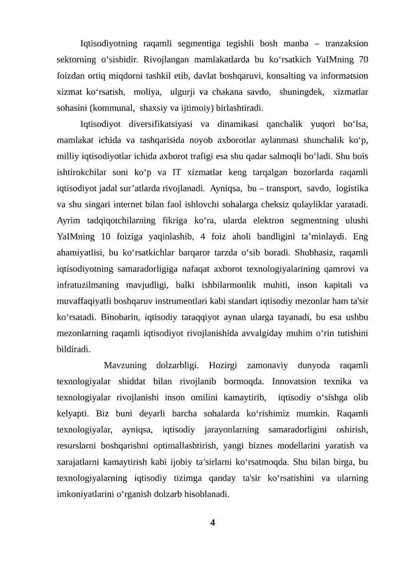 RAQAMLI TEXNOLOGIYALARNING IQTISODIGA TA’SIRI 4