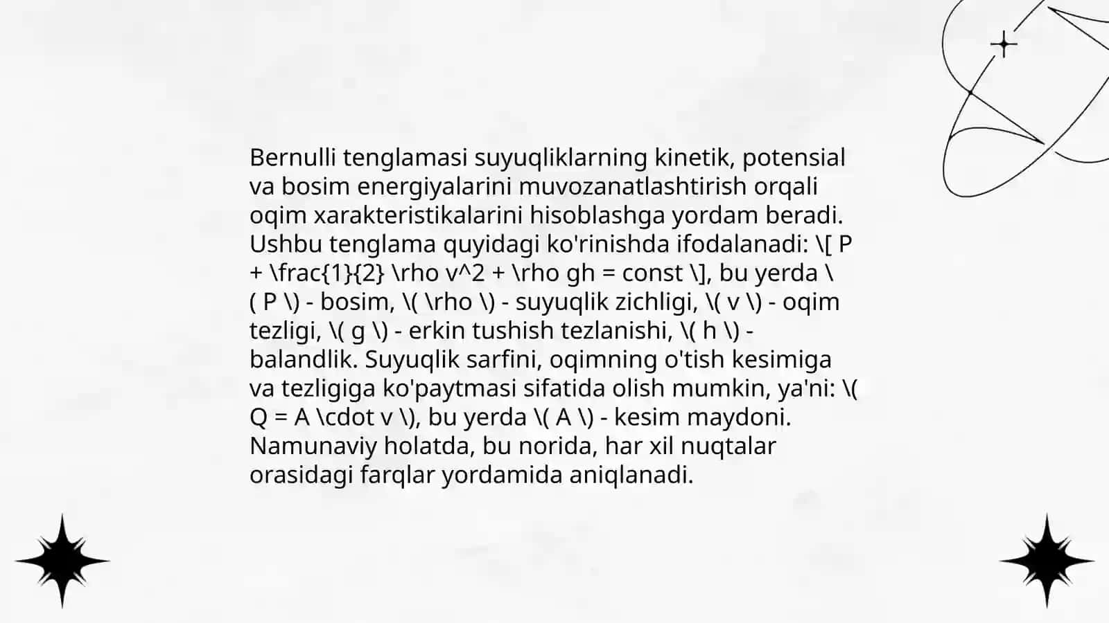 Suyuqlikning sarfini aniqlash 4