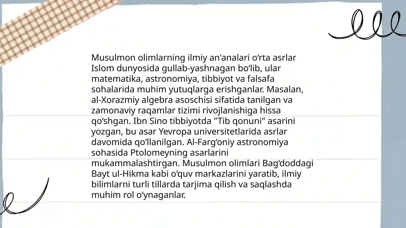 Olam va odam, din va ilm 4