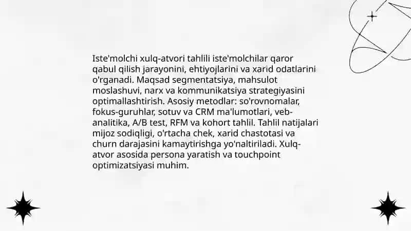 Marketing tahlili 4