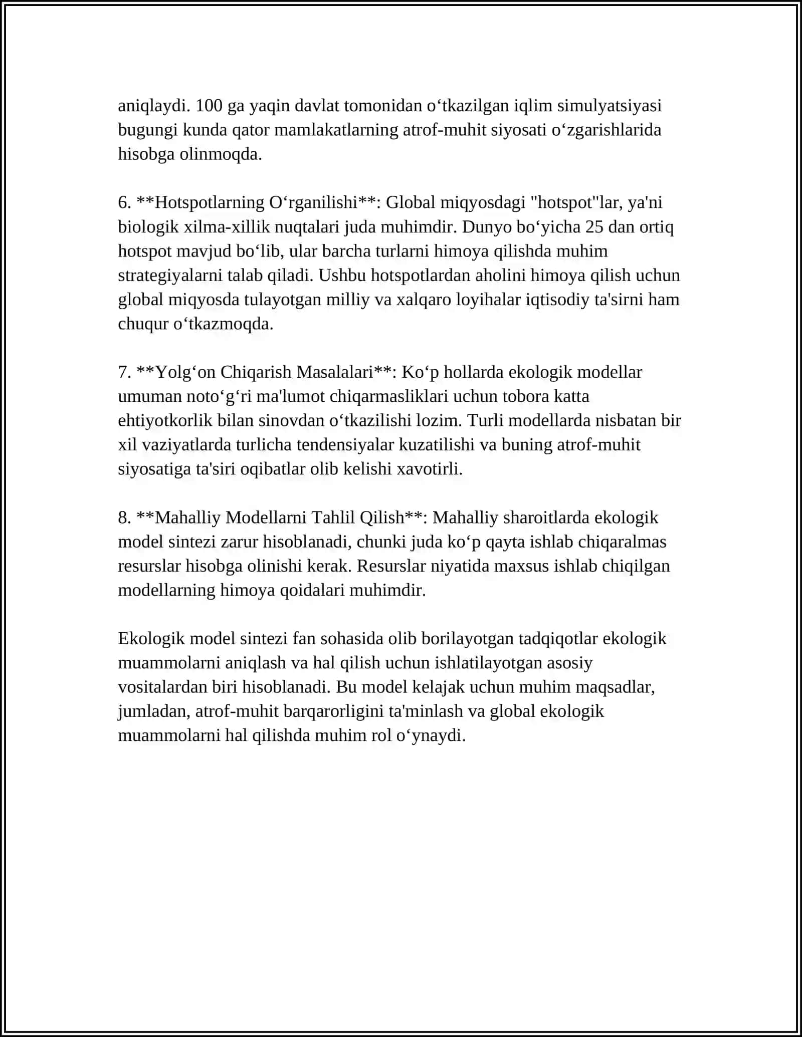 EKOLOGIK-MOTEMATIK MODELLASH 4