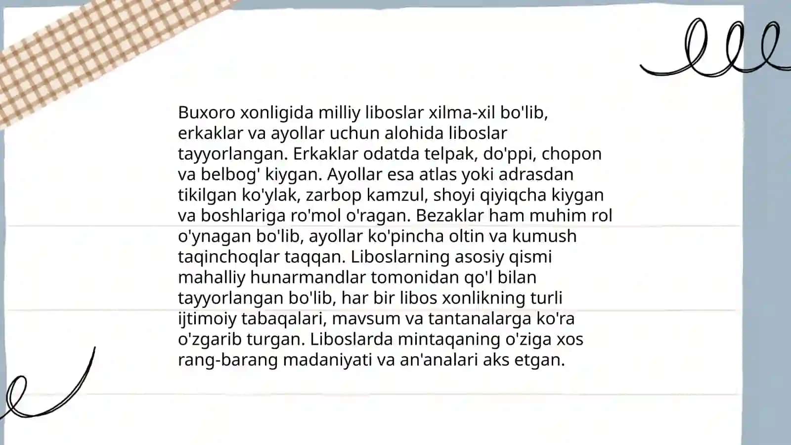 Buxoro xonligi liboslar tarixi 4
