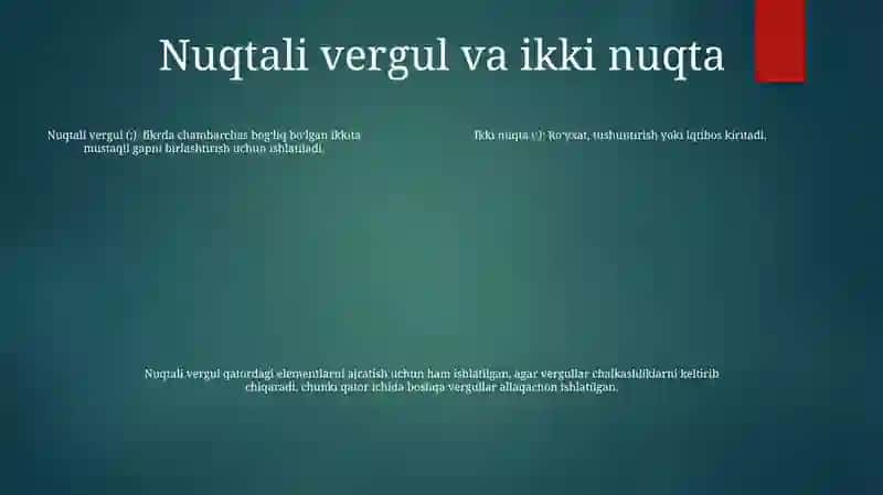 Tinish Belgilari 4