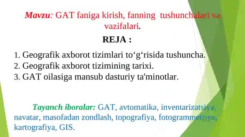 Geoaxborot tizimlari 4