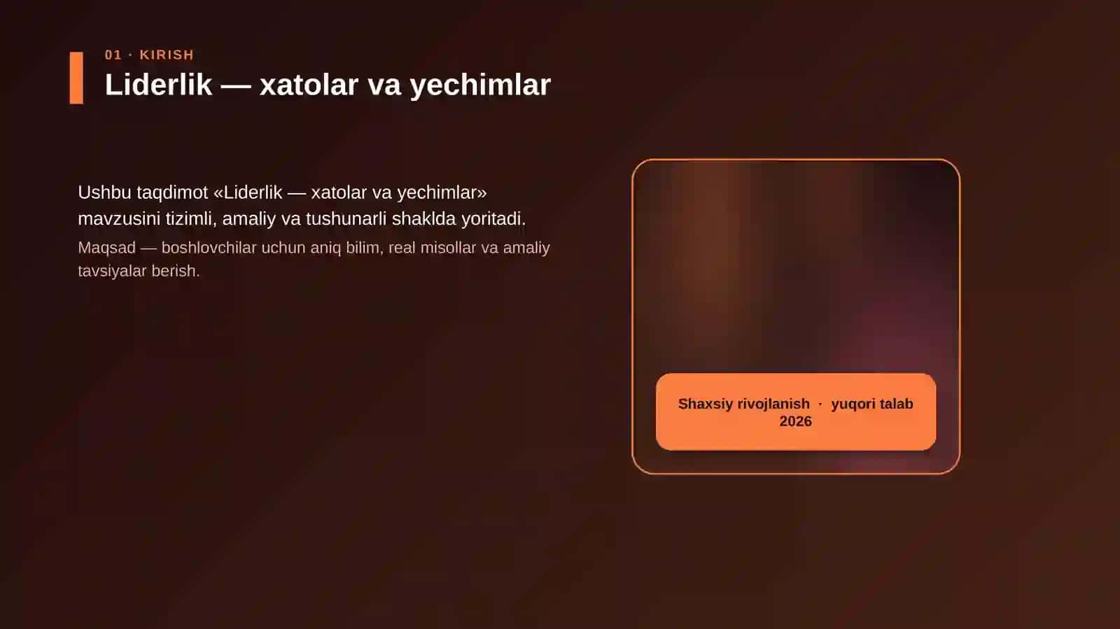 Liderlik — xatolar va yechimlar 4