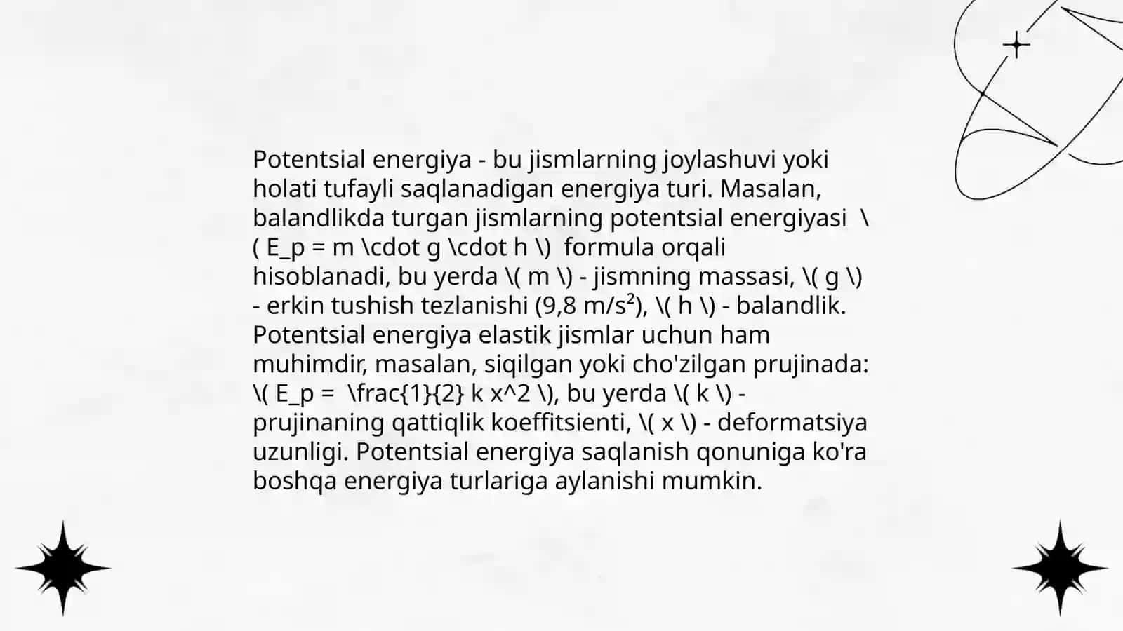 Mexanik energiya 4