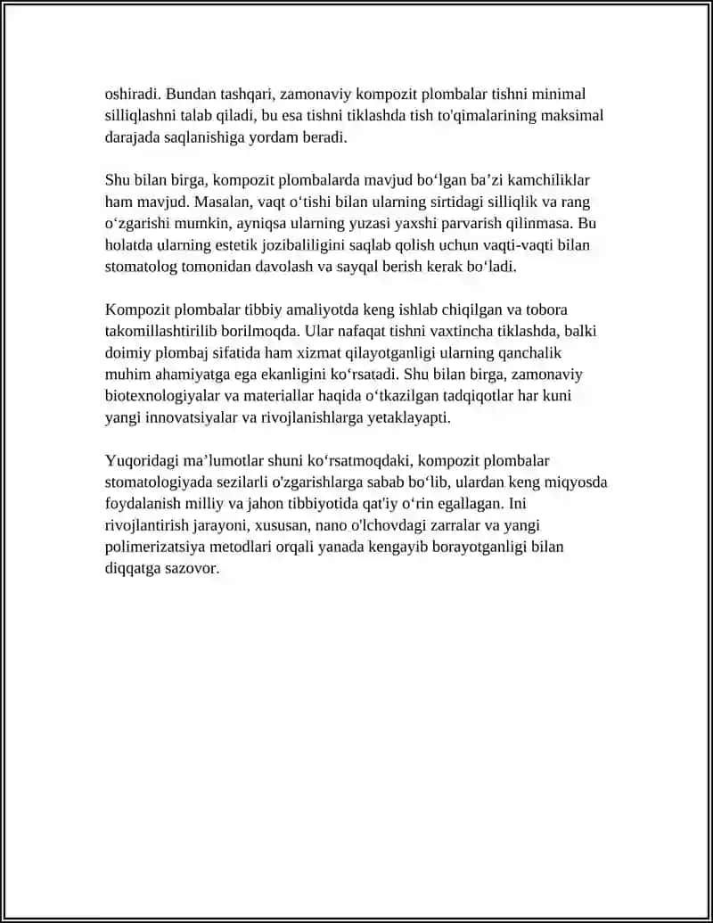 Kompozit Plomba Ashyolari 4