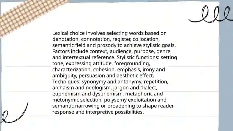 Lexical stylistics 4