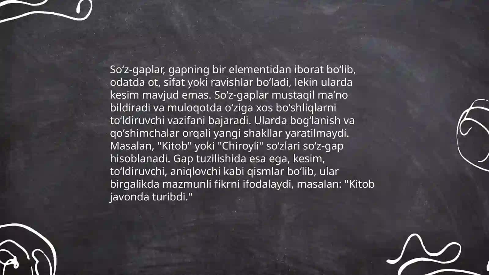 Soʻz-gaplar, ularning turlari 4
