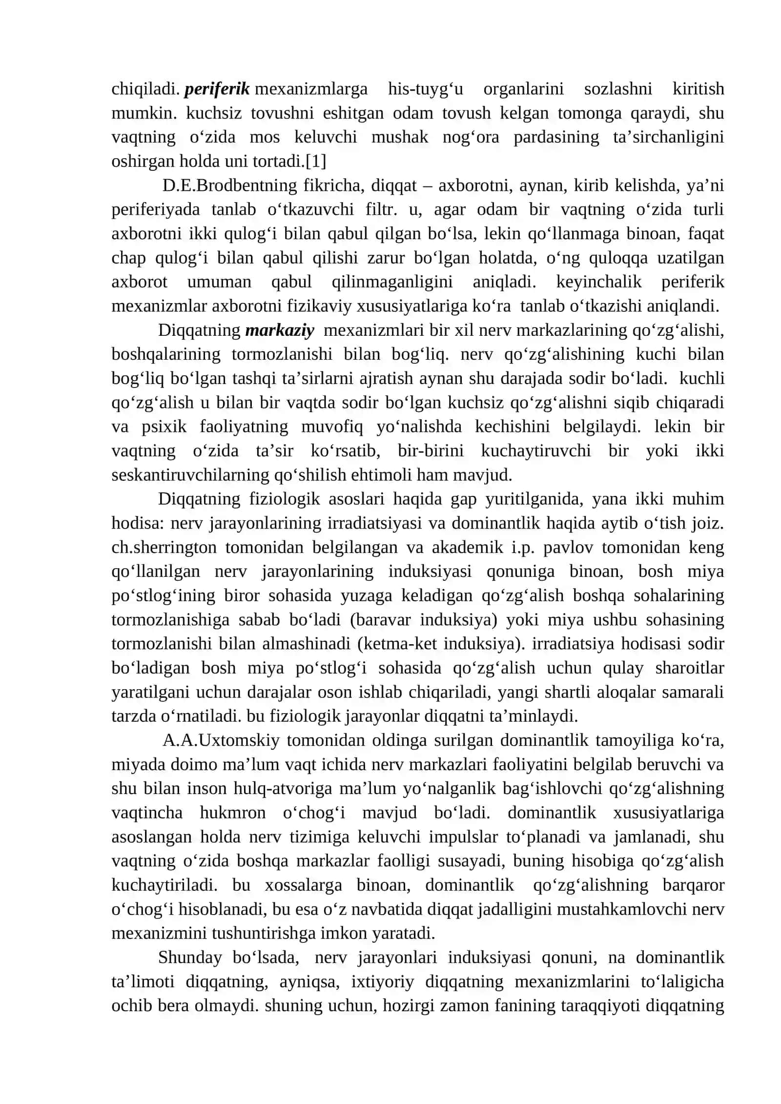 Diqqatning xossalari 4