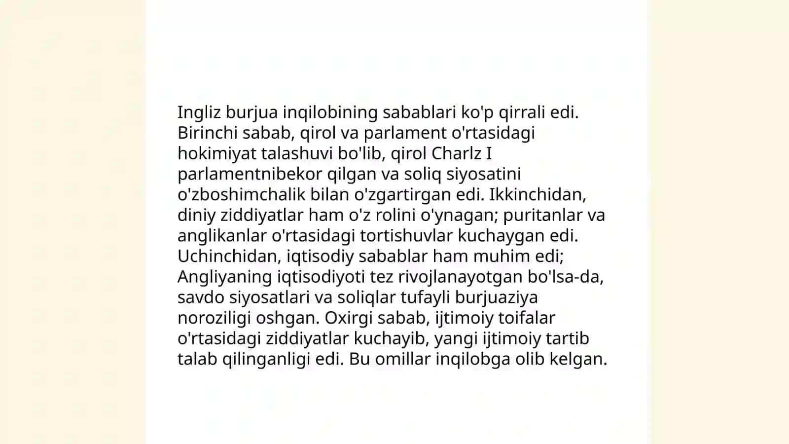 Angliyada kapitalizmning gʻalaba qilishi va ingliz burjua inqilobi 4