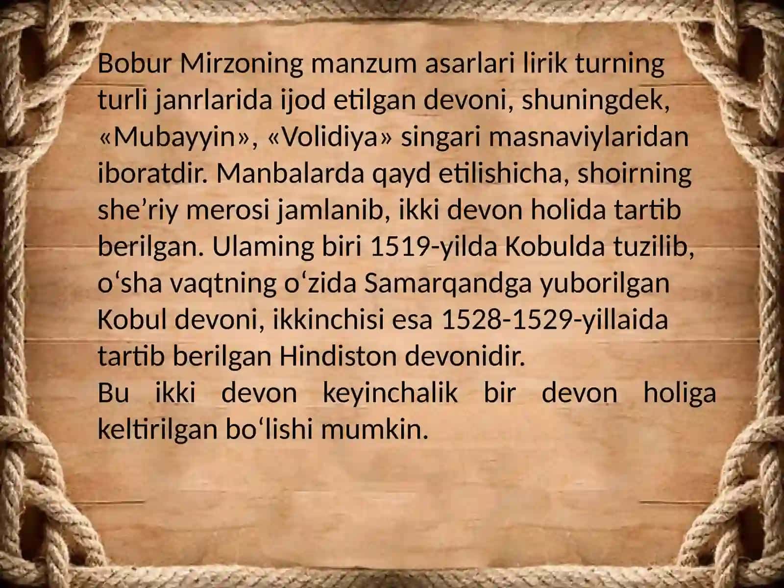 Bobur SHE'RLARI 4