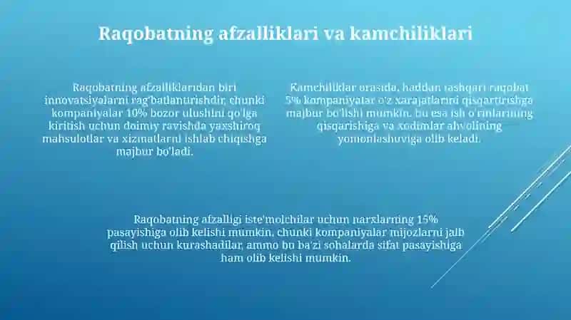 Raqobat turlari 4