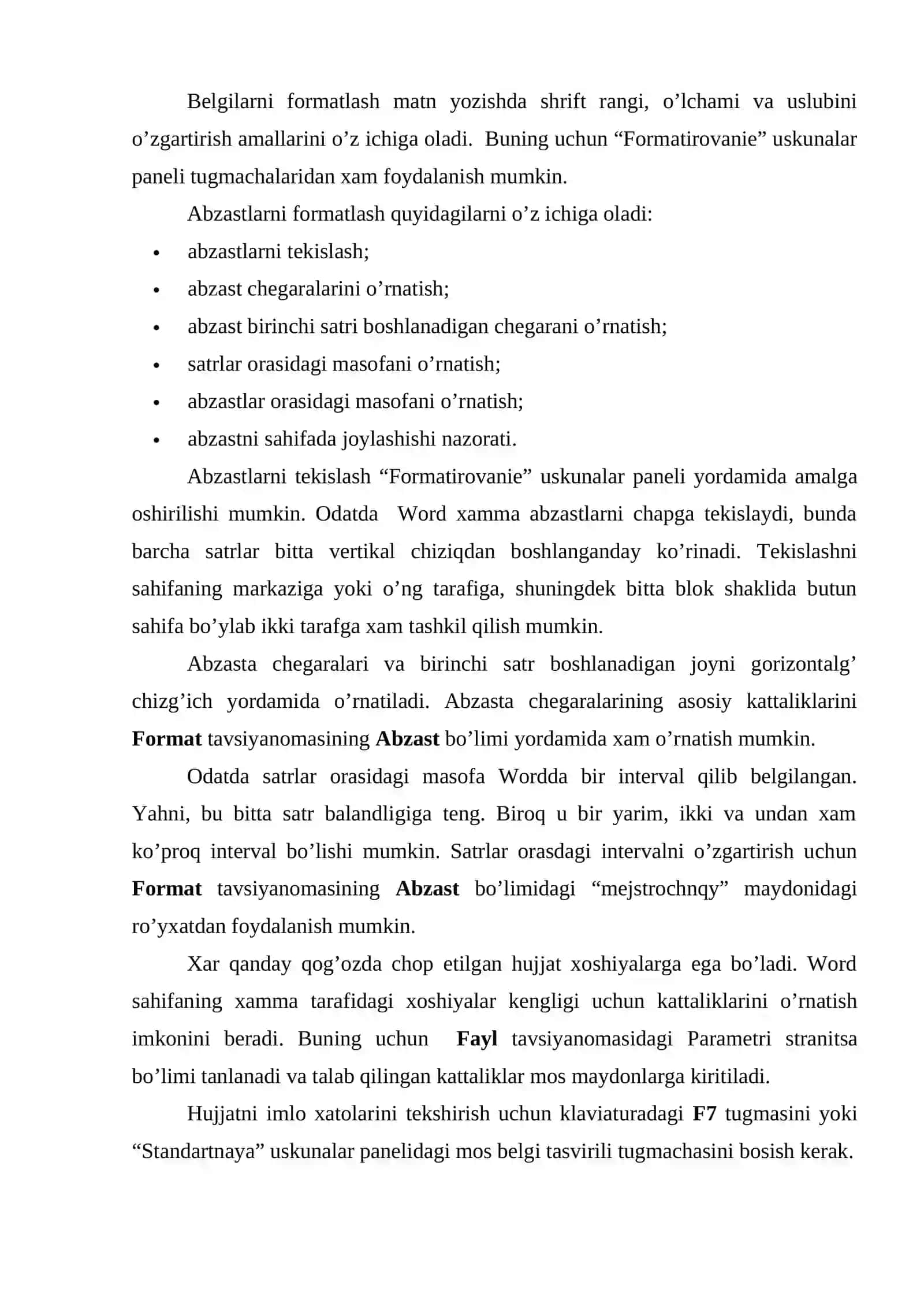 Word 2010 dasturi 4