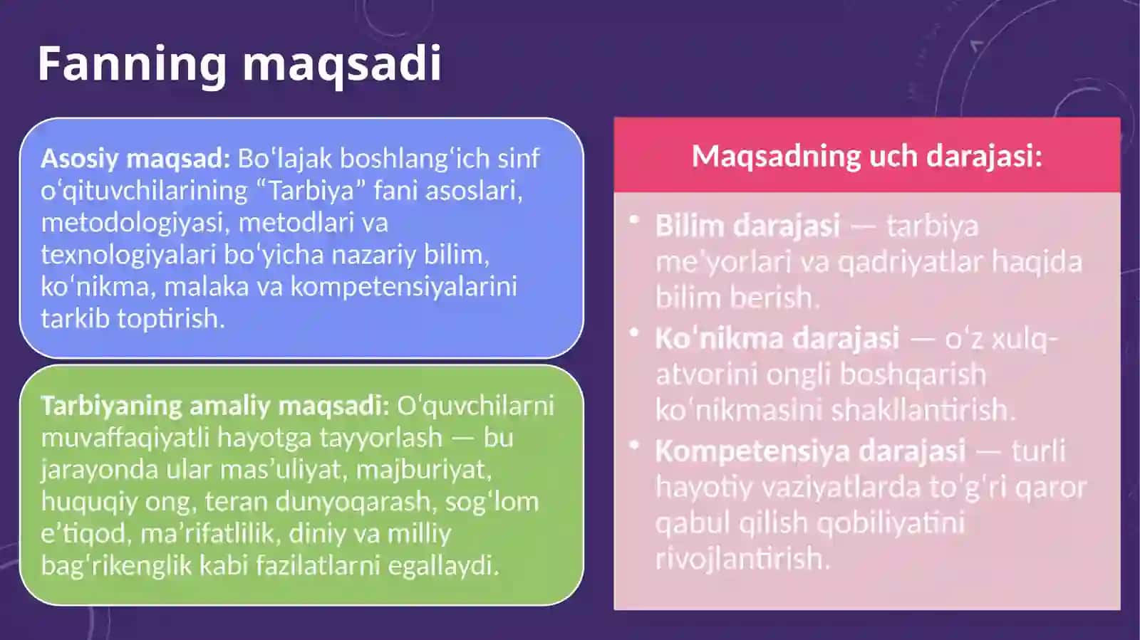 Tarbiya fanihaqida tushuncha 4