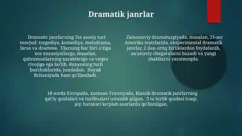 Adabiy tur va janrlar 4