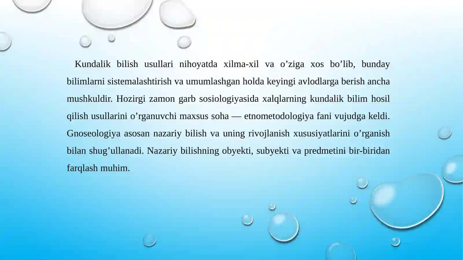 Bilish falsafasi 4