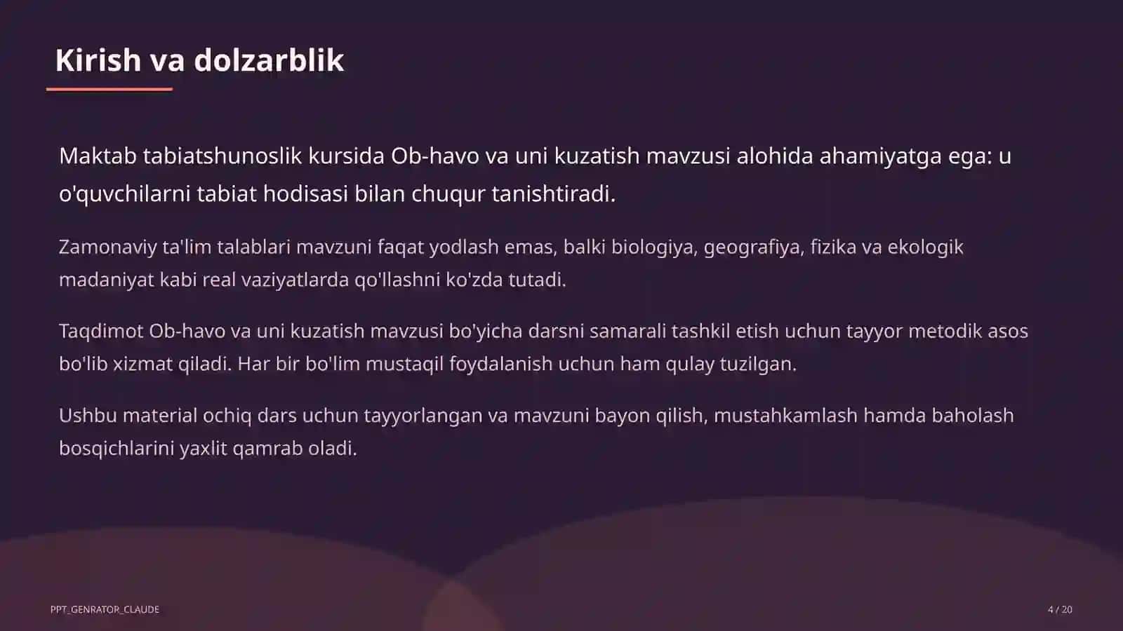 Ob-havo va uni kuzatish (2-sinf) 4