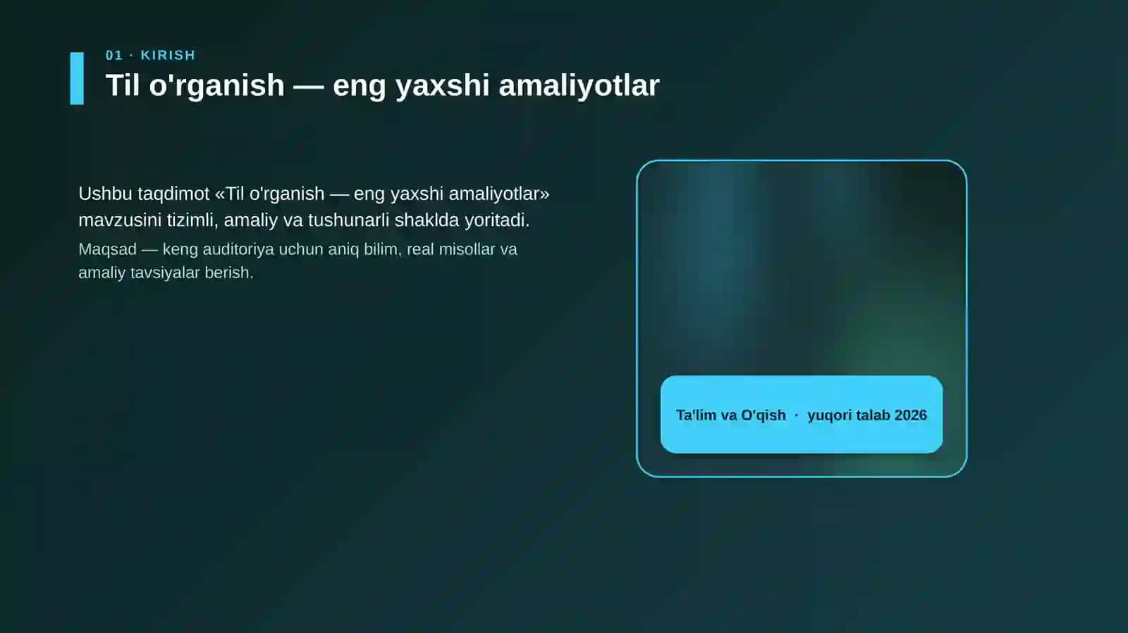 Til o'rganish — eng yaxshi amaliyotlar 4