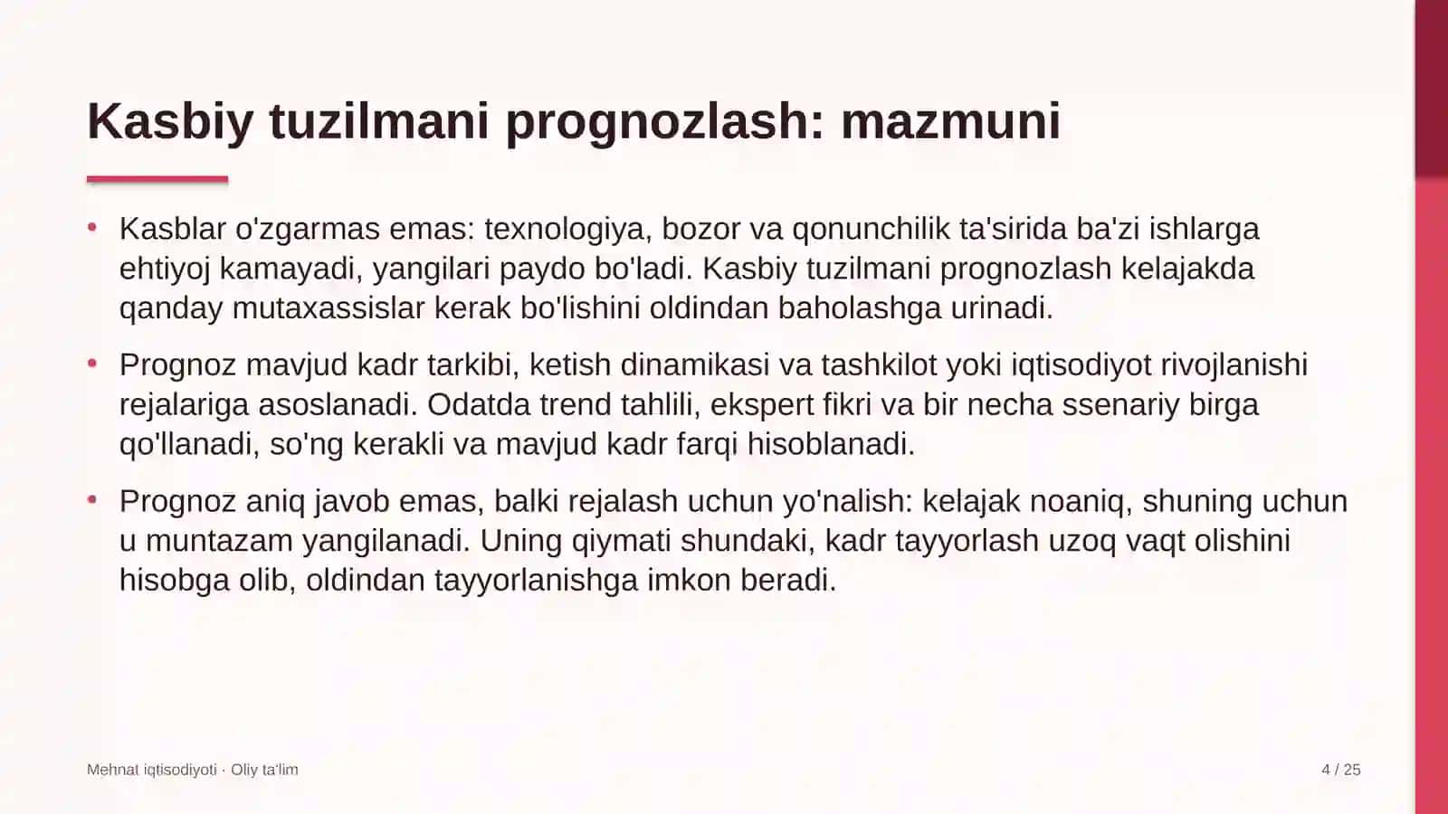 qorako'lchilikda kasbiy tuzilmani prognozlash 5658 4