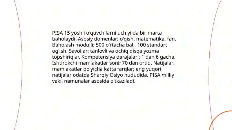 Xalqaro baholash dasturlari 4