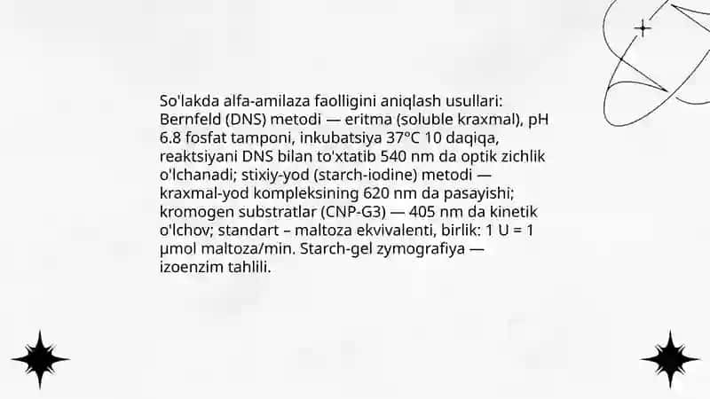 So'lakda fermentlar faolligini va mutsin borligini aniqlash 4