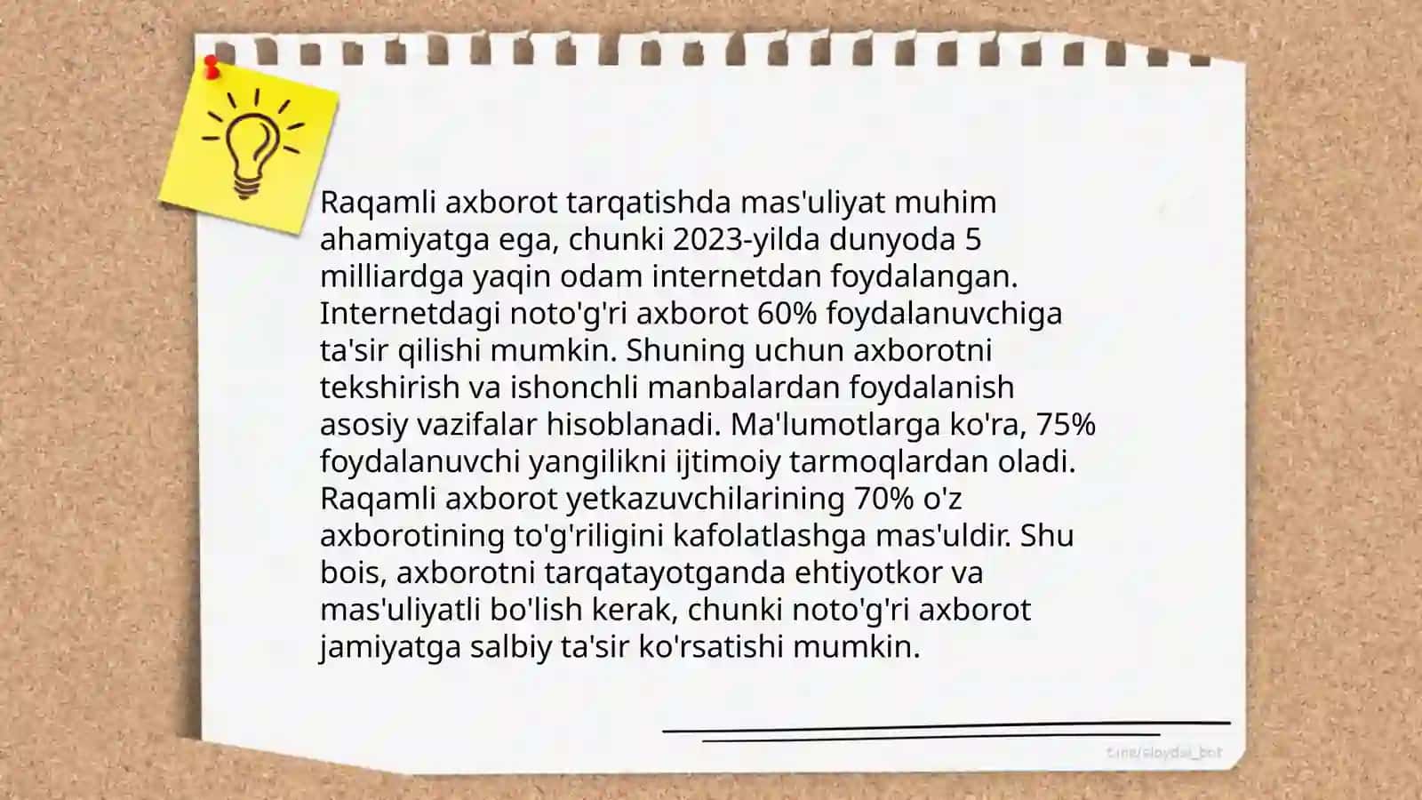 Media maydonda axborot tarqatish madaniyati 4
