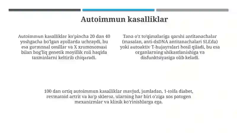 Immunitet reaksiyasining buzilishlari 4