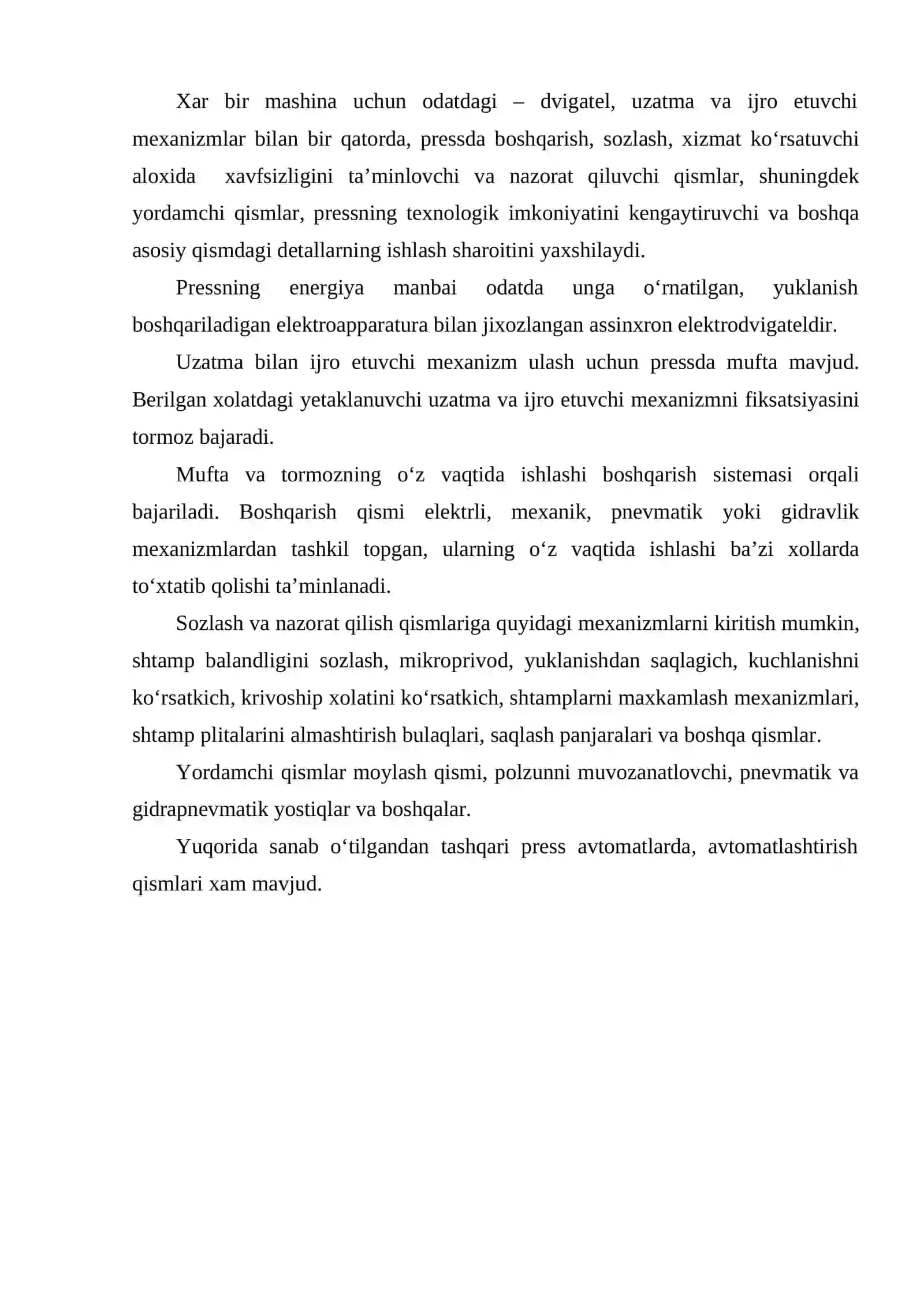 Krivoshipli mashinalar konstruksiyasini o‘rganish 4