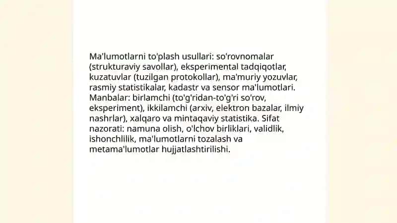 Miqdor tahlil usuli 4