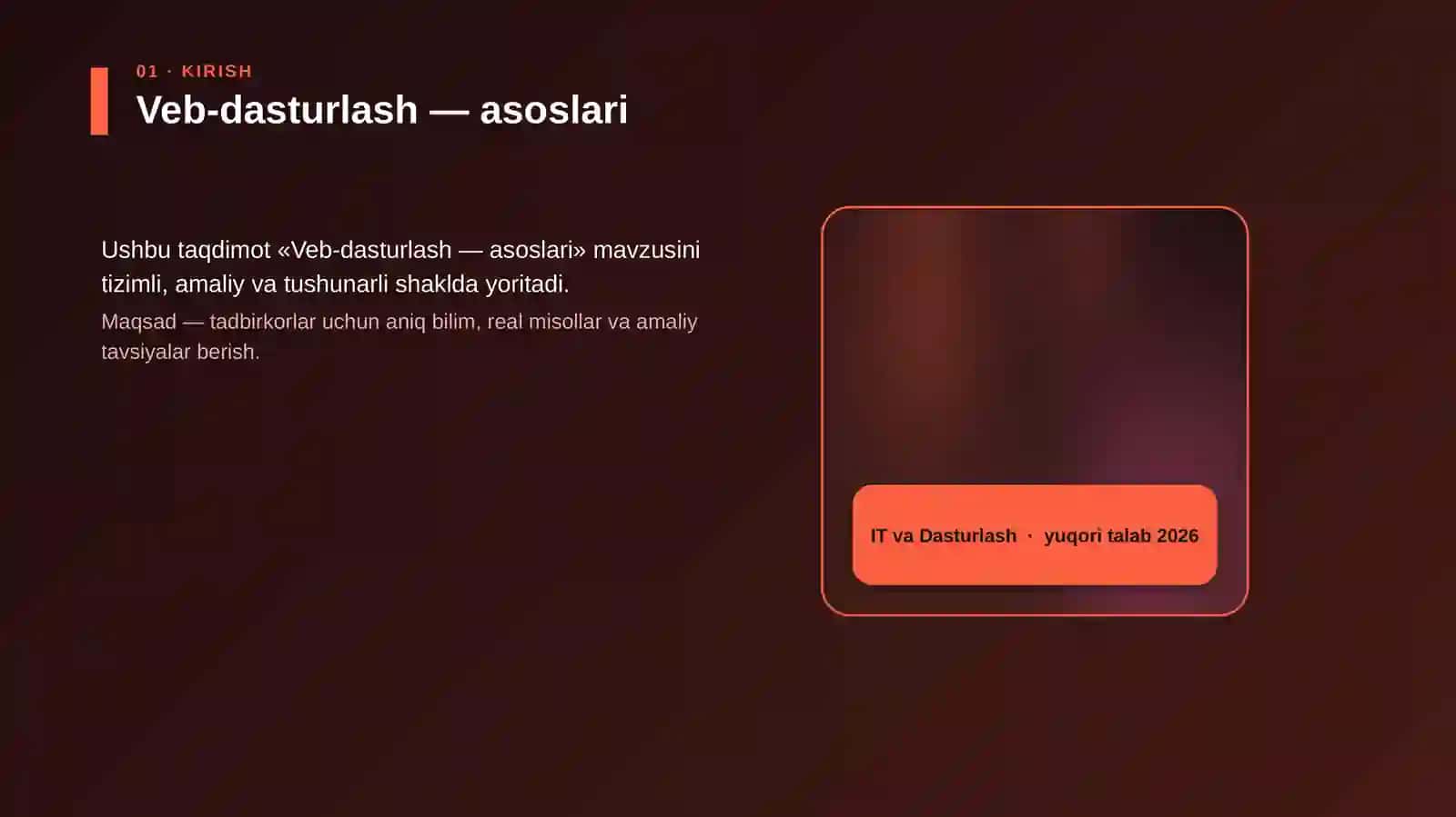 Veb-dasturlash — asoslari 4
