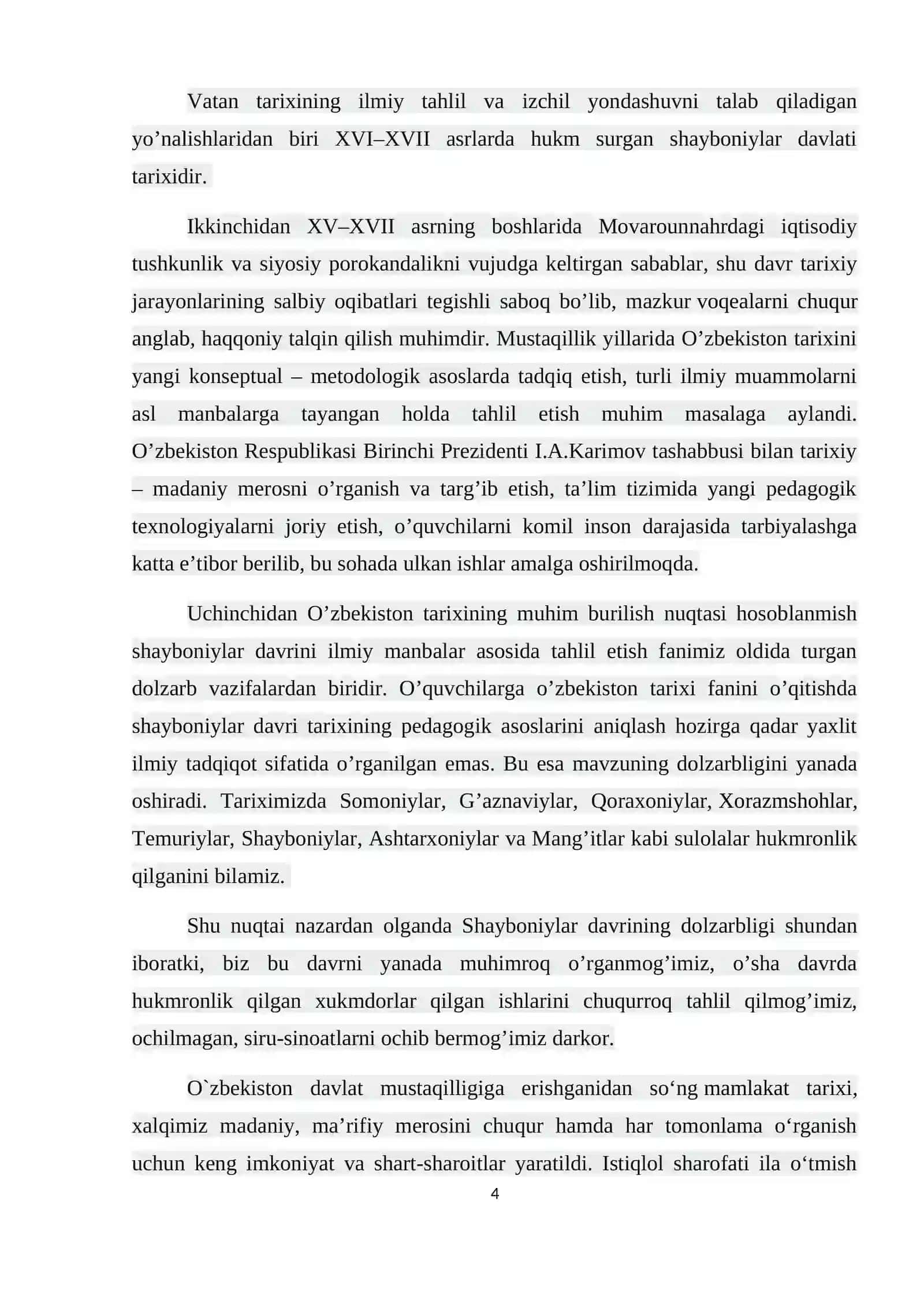 BUXORO XONLIGINING SHAYBONIYLAR HUKMRONLIGI DAVRI TARIXI 4