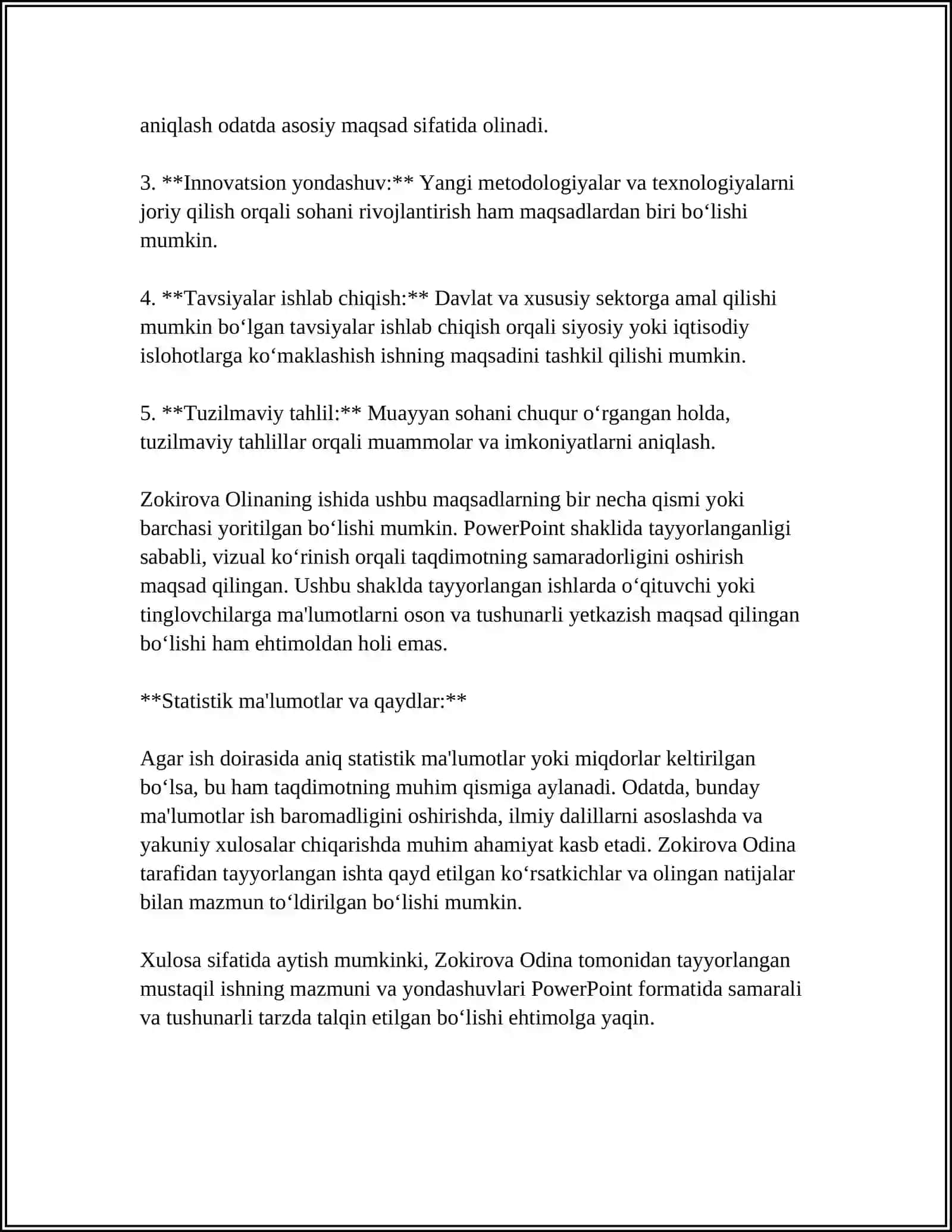 ZOKIROVA ODINA 4
