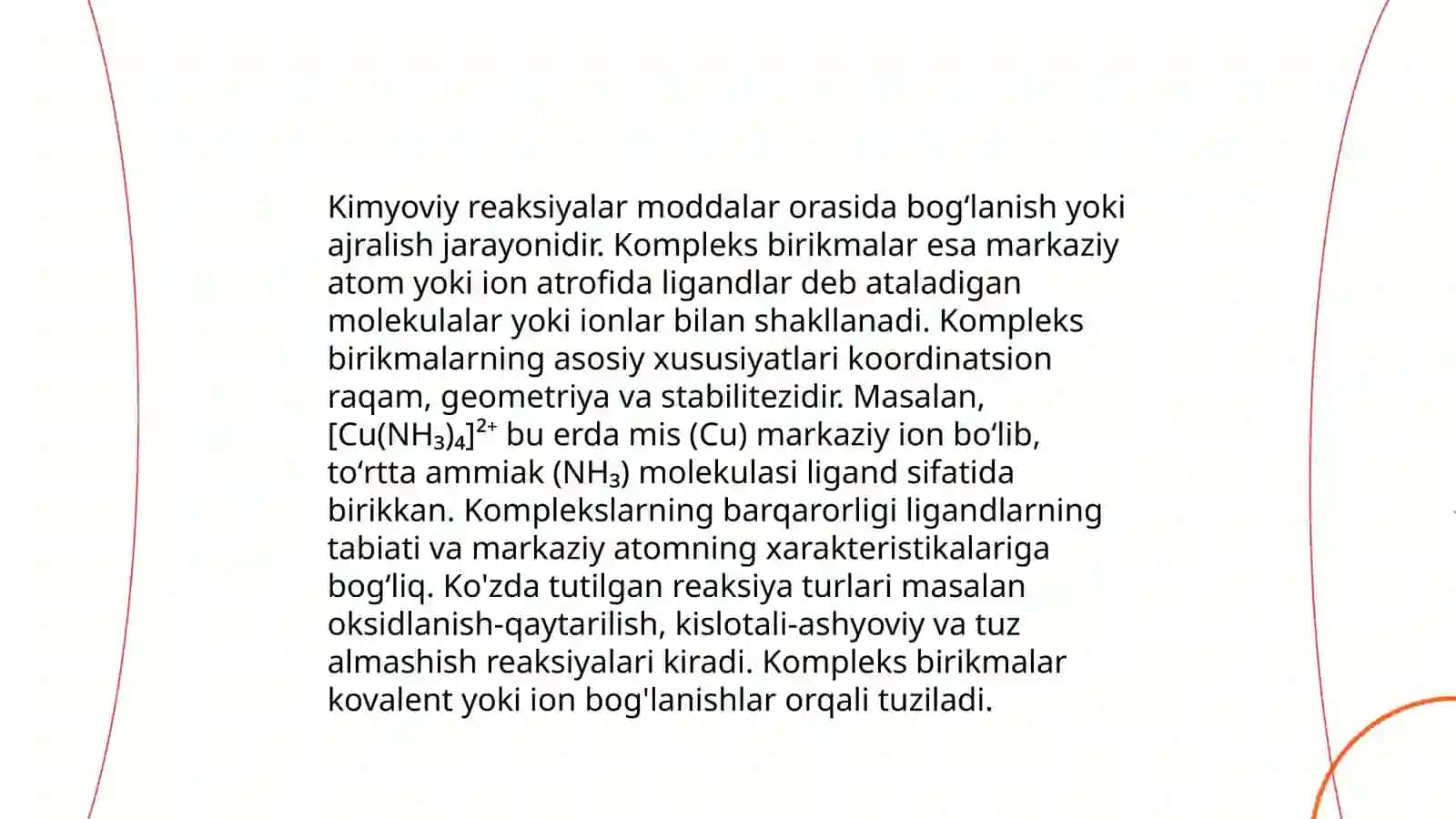Kompleks hosil qilish usuli 4