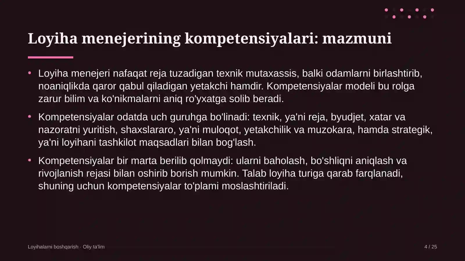 Developerlik kompaniyalarida loyiha menejerining kompetensiyalari 4