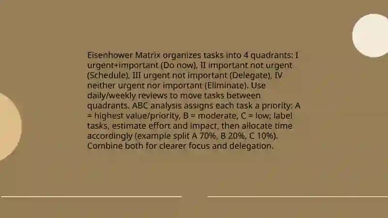 Time management 4