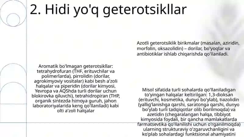 Getero siklik birikmalar 4