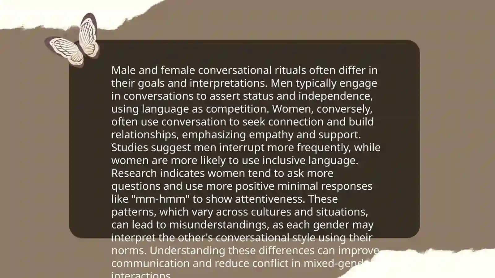 Gender difference in language usage 4