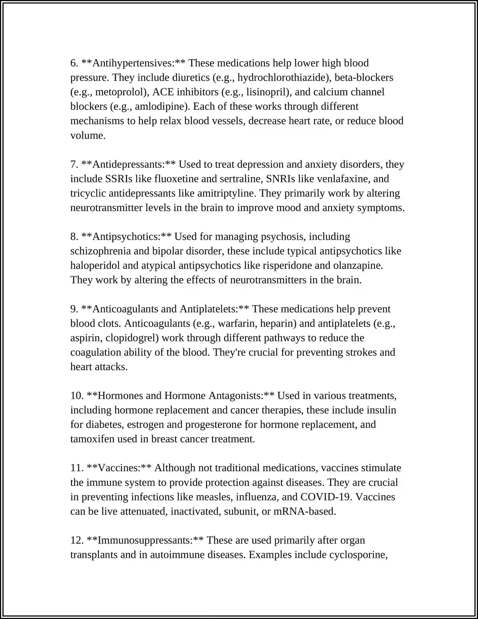 Medications 4