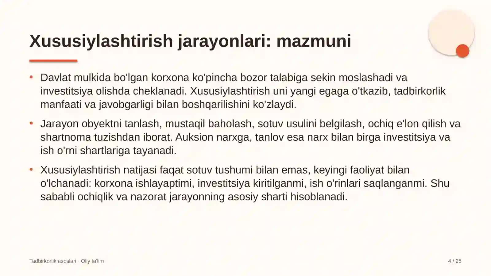 Uran sanoatida xususiylashtirish jarayonlari 4