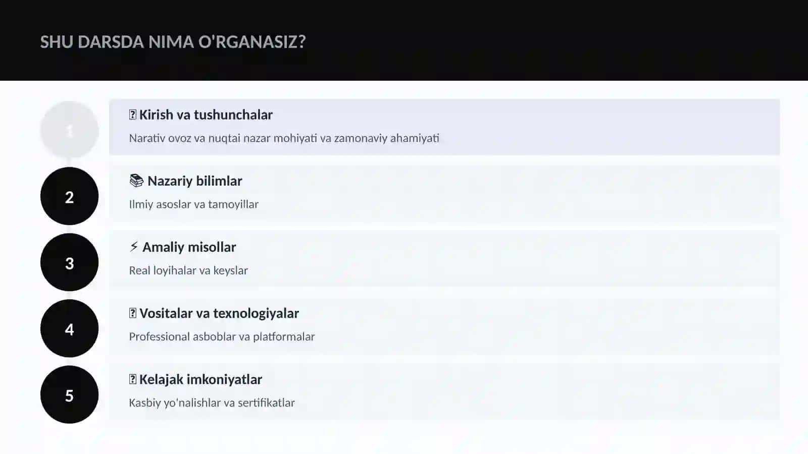 Narativ ovoz va nuqtai nazar 4