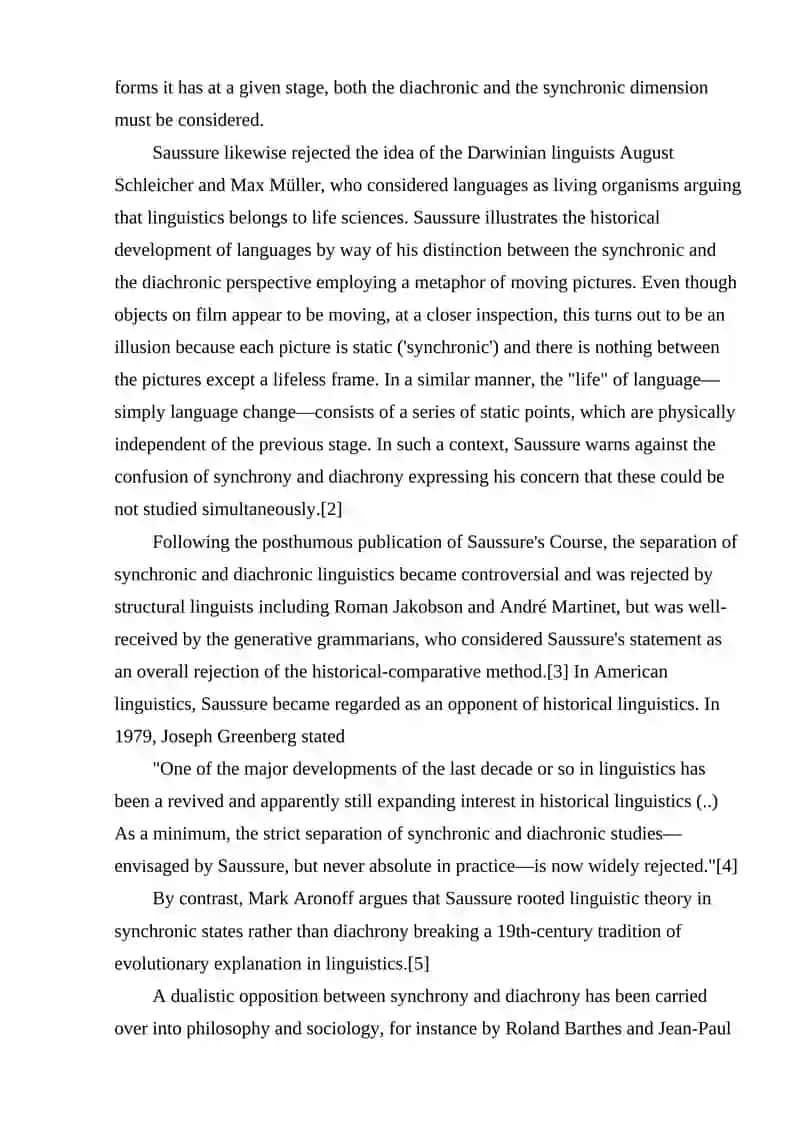 DIACHRONIC AND SYNCHRONIC ANALYSIS METHODS IN LINGUISTICS 4