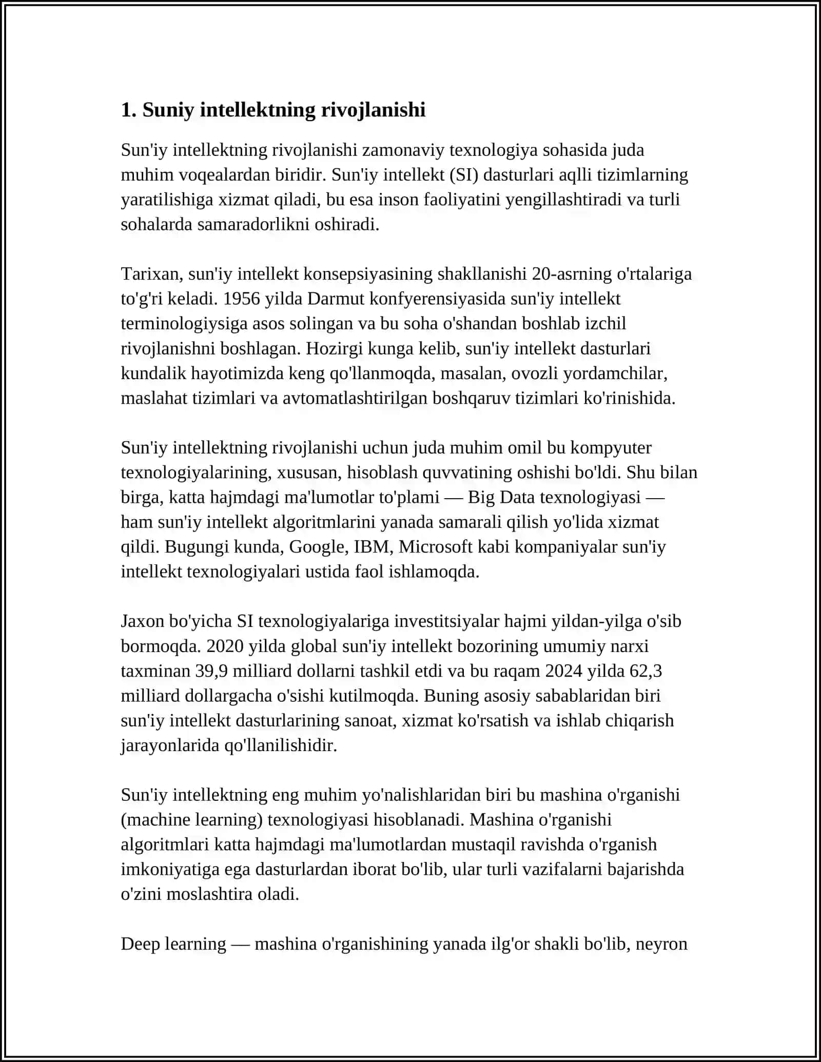 SUN'IY INTELLEKTNING RIVOJLANISHI 4